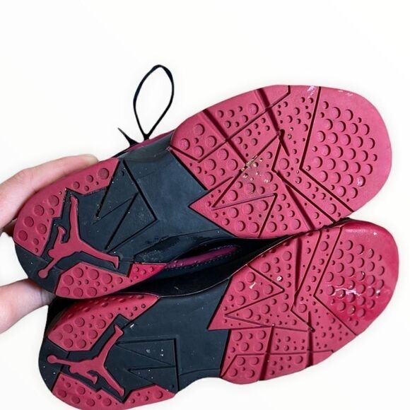 Jordan True Flight Black Pink Athletic Sneakers 2Y - Picture 6 of 7